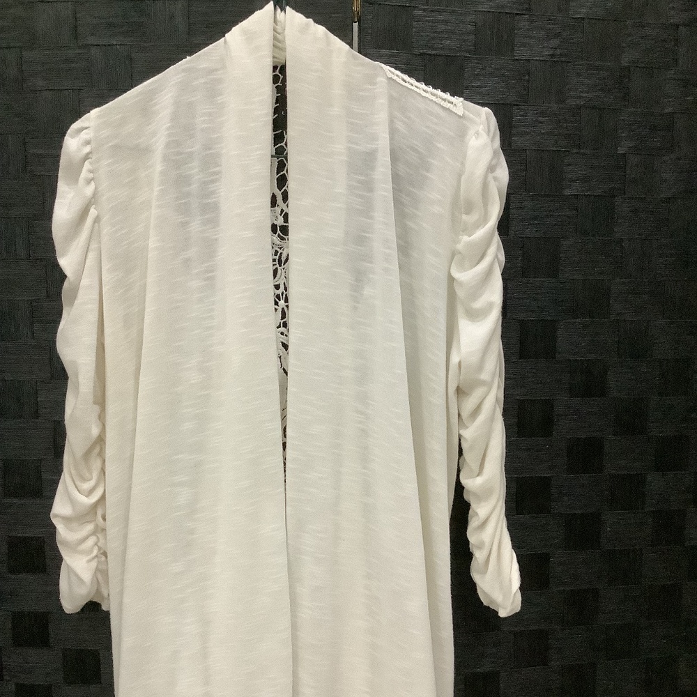 Candy Rain, women’s open front, knit cardigan, size L